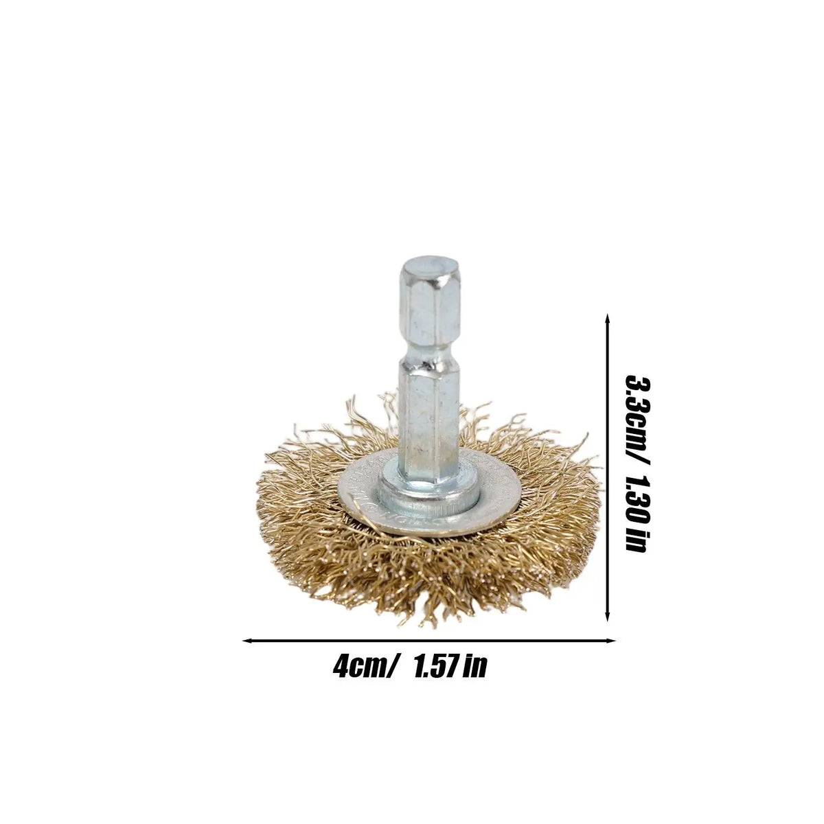 Polish Steel Wire Brush Hexagonal Handle Electric Rust Removal Brush High-speed Rotation Welding Point Polishing Tool Accessory