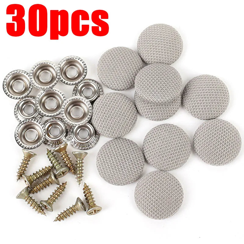 Car Interior Roof Headliner Buckles – Fabric Retainer Rivets & Repair Caps