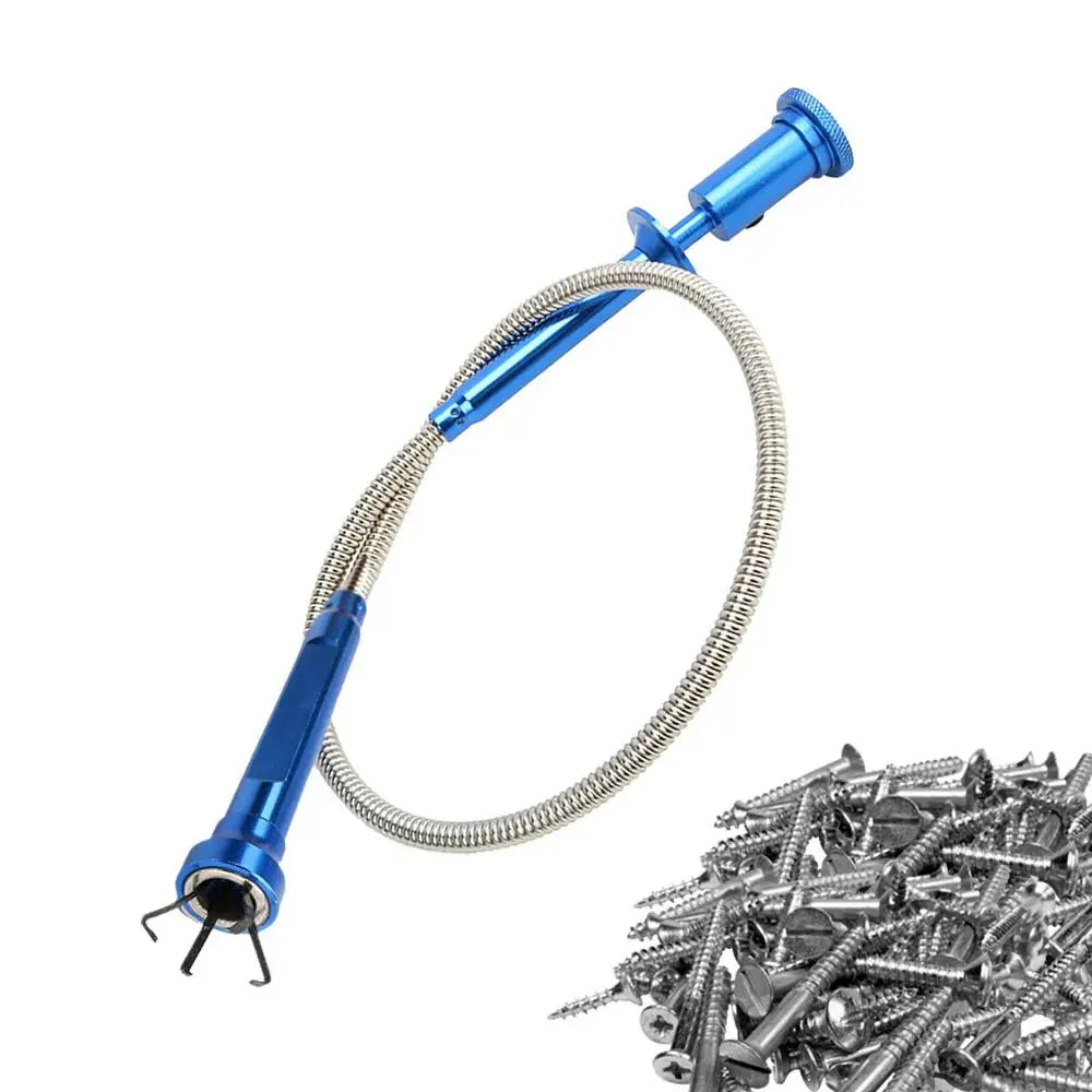 4-Claw Extendable Magnet Pickup Tool, Sewer Unclogger, Telescopic With Led Lights