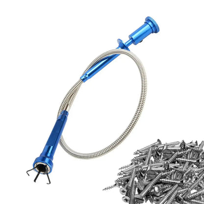 4-Claw Extendable Magnet Pickup Tool, Sewer Unclogger, Telescopic With Led Lights