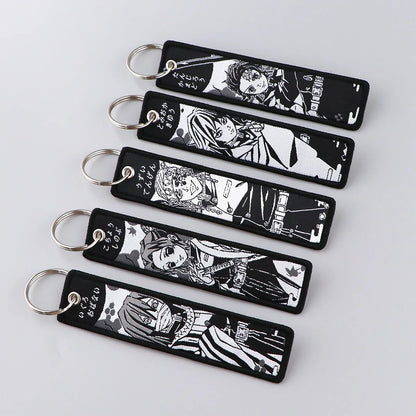 Embroided Keychain - Demon Slayer, Tanjiro Kamado, Kyōjurō Rengoku, Muichiro Tokito, Inosuke Hashibira and more