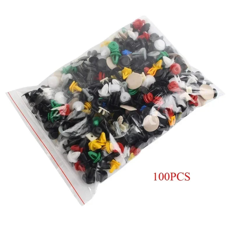 Retainer/Fastener Universal Mixed Kit, Bumper, Door Panel, interior Liner for All Cars & Vans