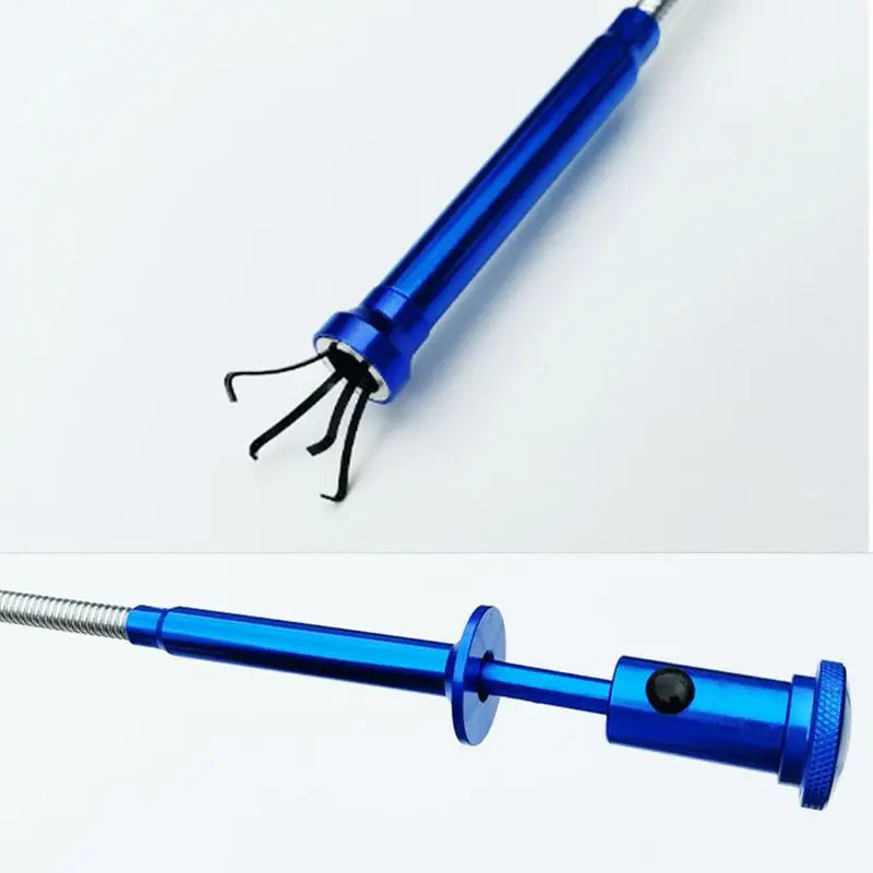 4-Claw Extendable Magnet Pickup Tool, Sewer Unclogger, Telescopic With Led Lights