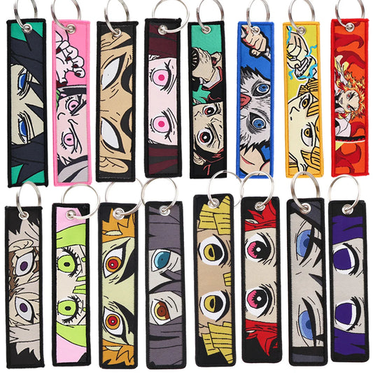Embroided Keychain - Demon Slayer, Tanjiro Kamado, Kyōjurō Rengoku, Muichiro Tokito, Inosuke Hashibira and more