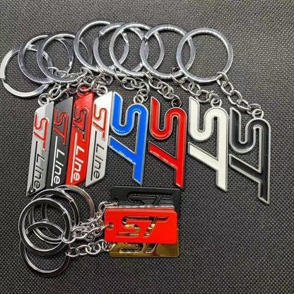 Ford ST / ST-Line Metal Keychain – Badge Pendant