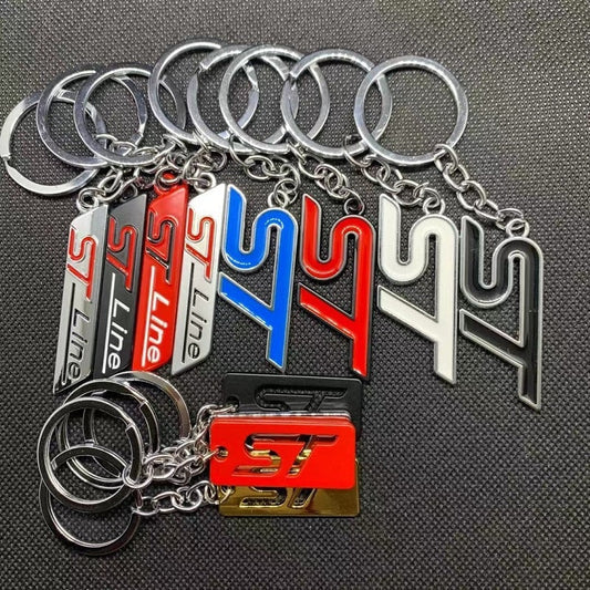 Ford ST / ST-Line Metal Keychain – Badge Pendant