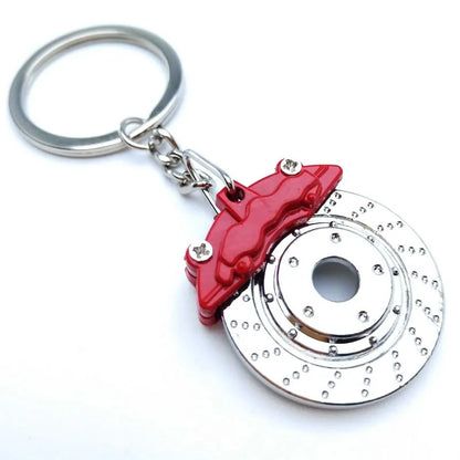 Car Part Metal Keychain – Turbo, Brake Disc, Gear Hub, Coilover & Wheel Pendant